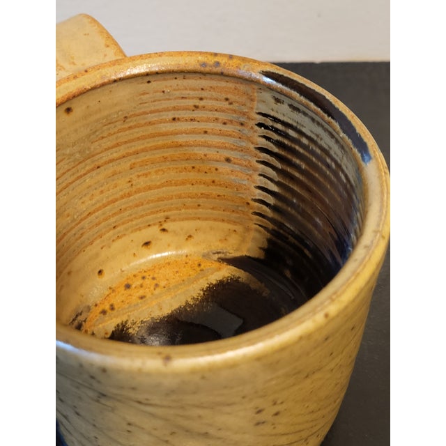 Studio Pottery Stoneware Coffee Mug Handmade Oversize For Sale In San Francisco - Image 6 of 13