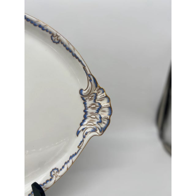 Herend Herend Porcelain Puce Classical & Shell Bordered Platter Circa 1916 For Sale - Image 4 of 10