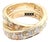 1990s Cartier Yellow Gold Nouvelle Vague Diamond Band, Size 5.75 For Sale