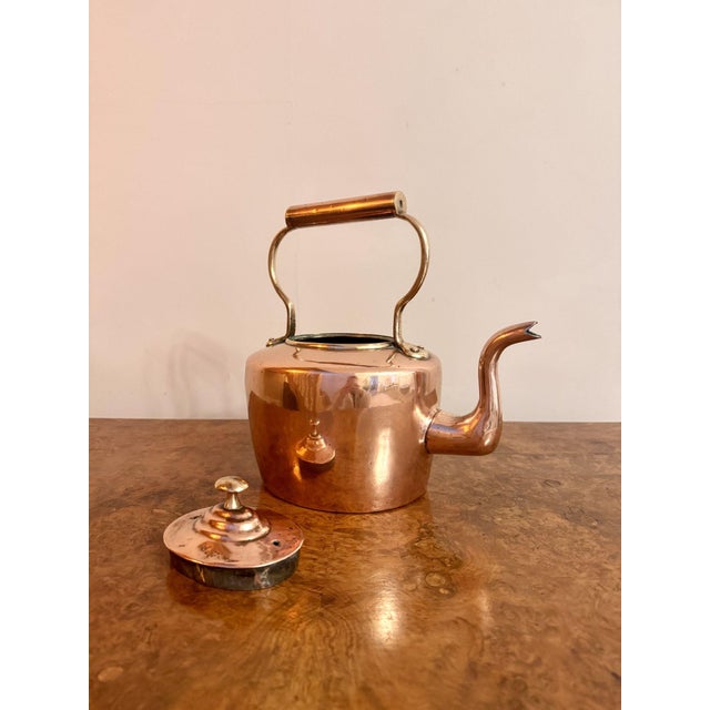 Small Antique George III Copper Kettle, 1800 For Sale - Image 4 of 6