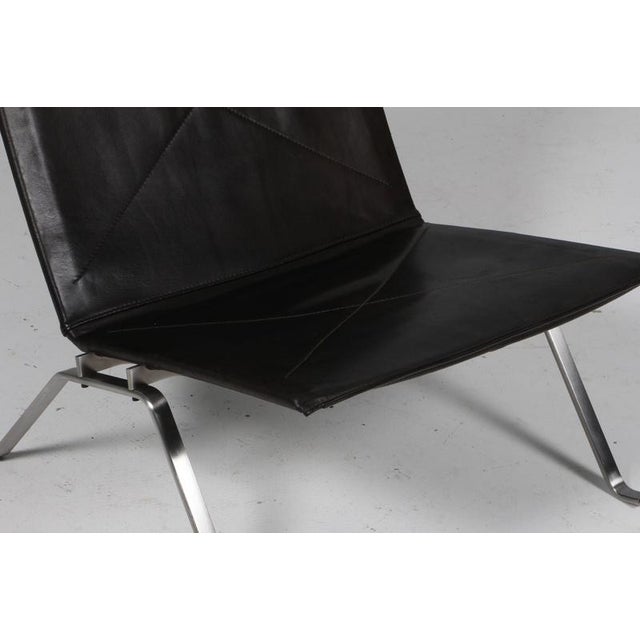Fritz Hansen PK22 Lounge Chair in Full Grain Aniline Leather by Poul Kjærholm for Fritz Hansen, 1970s For Sale - Image 4 of 9