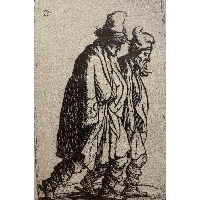 After Rembrandt, William James Smith, Etching, 19th Century For Sale