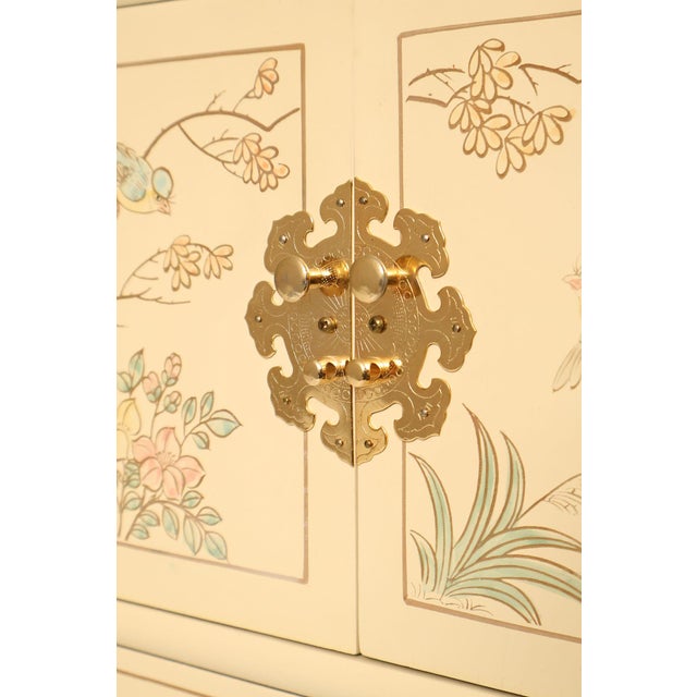 Painted Chinoiserie Style Jewelry Chest For Sale - Image 9 of 18