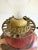 Early 20th Century Hand Painted Floral Gone With The Wind Oil Lamp Converted, w/ Nightlight For Sale - Image 10 of 18