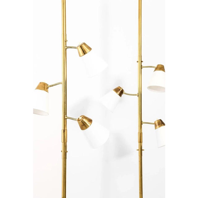 Rare pair of lamps model Triolett designed by Herbert Ode. Produced by Ho Armatur in Sweden. Should be attached between...