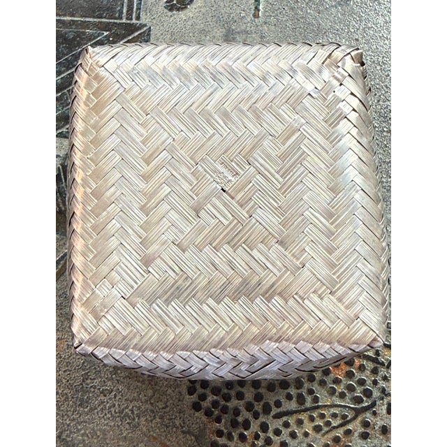 Metal Tane for Tiffany & Co Sterling Basket For Sale - Image 7 of 8