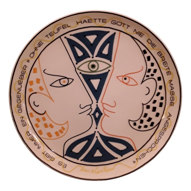 Wall Plate in Porcelain from Rosenthal, 1970s For Sale