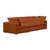 Cali Rust Performance Fabric Modular Sofa For Sale - Image 4 of 6