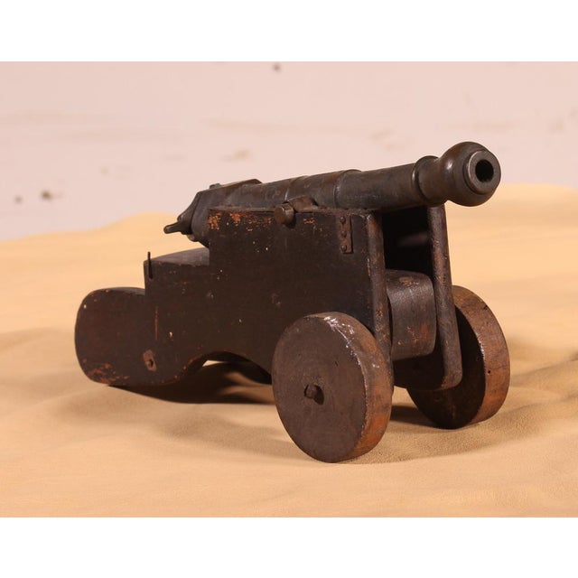 Wood Miniature Cannons, 19th Century, Set of 6 For Sale - Image 7 of 14