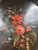 Antique English Hand-Painted Floral Oval Toleware Tray, Late 19th Century For Sale In Houston - Image 6 of 10