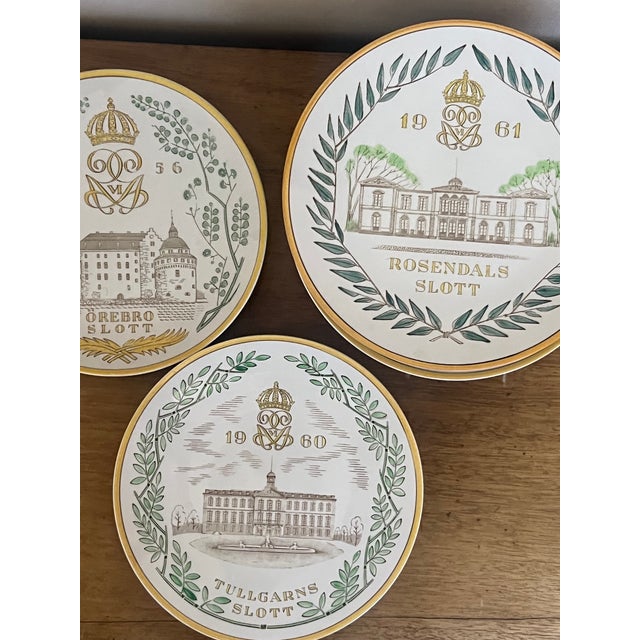 Mid Century Gefle Swedish Castle Wall Plates- Set of 9 For Sale - Image 12 of 15