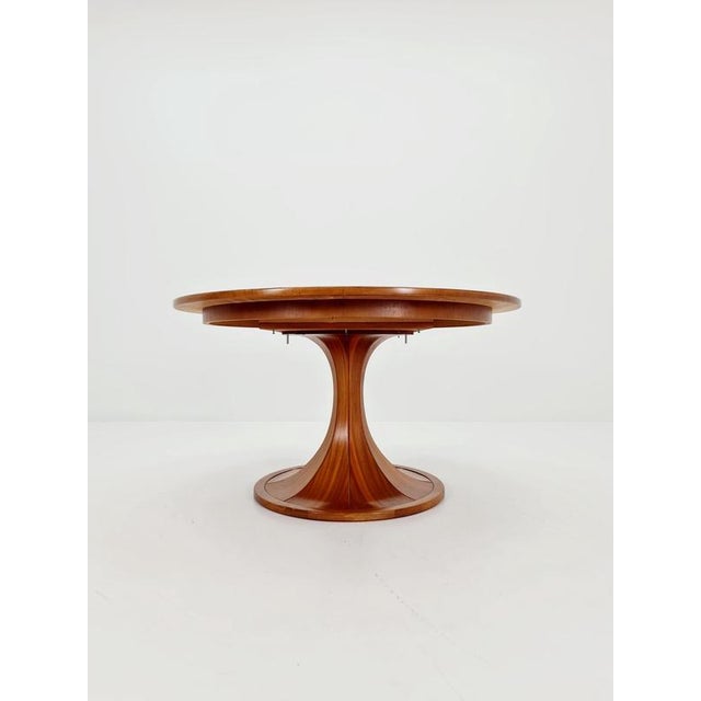 Mid-Century Round Walnut Dining Table by Luigi Massoni, Italy, 1960s For Sale - Image 3 of 18