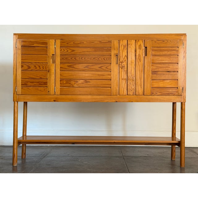 Vintage French Cabinet Sideboard by Pierre Gautier-Delaye, Attributed For Sale - Image 9 of 17