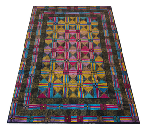 Italian Geometric Woolen Rug by Missoni for T&J Vestor, 1980s