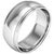 Metal 14 Karat White Gold Half Round Edge Wedding Band, Estate For Sale - Image 7 of 18