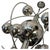 Mid-Century Modern Mid-Century Modern Italian Space Age Chrome Chandelier from Reggiani, 1960 For Sale - Image 3 of 6