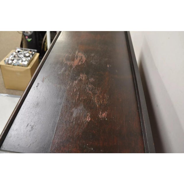 Brown Early 1900s Antique American Empire Style Mahogany 4 Section Stacking Barrister Bookcase For Sale - Image 8 of 12