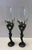 Late 20th Century Figural Nude Champagne Flutes – Sculptural Art Nouveau Style Gothic Metal Stem Goblets – Set of 2” For Sale In Indianapolis - Image 6 of 8