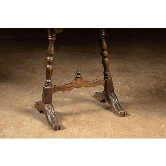 Wood Early 20th Century Colonial Revival Walnut Smoking Stand With Humidor For Sale - Image 7 of 7