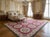 9x12 Vintage Aubusson Flat Weave Wool Rug, Raspberry Rosette For Sale - Image 12 of 12