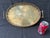 Vintage Faux Bamboo Brass Oval Tray For Sale - Image 10 of 17