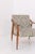 1950s Vintage Nordic Wood and Damask Fabric Armchair, 1950s For Sale - Image 5 of 6