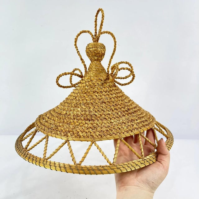 Early 20th Century Basotho Handwoven Hat Lesotho MATTER COLLECTION For Sale - Image 9 of 9