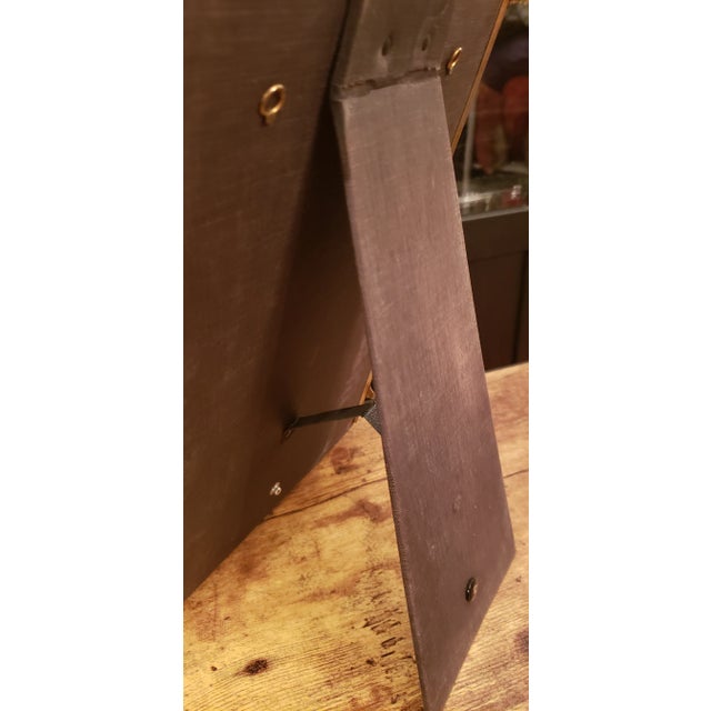 Gold Vintage Metal Frame Table Mirror For Sale - Image 8 of 13