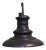 Large Industrial Gun Metal Wall Light, 1930 For Sale