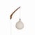 Teak and Opaline Glass Wall Lamp by Uno & Östen Kristiansson for Luxus, Sweden, 1960s For Sale - Image 9 of 9