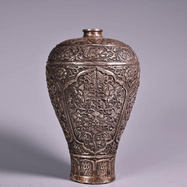 This matching pair is masterfully crafted from solid copper/bronze with a rich, silver-toned finish. They feature...