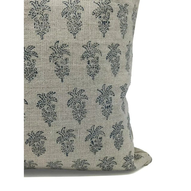 Not Yet Made - Made To Order Fabdivine Block Print Decorative Throw Pillow Cover 20x20 Inch Khajur Butta For Sale - Image 5 of 5