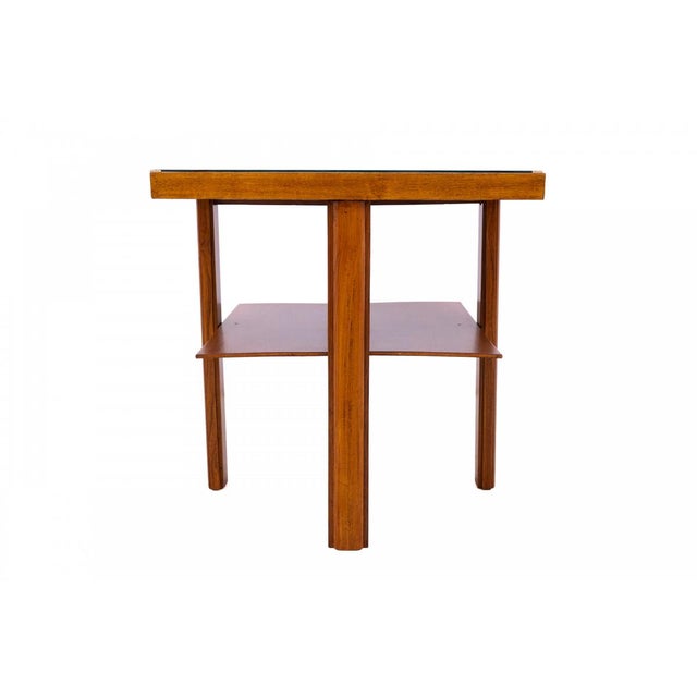 Art Deco Table with Wine-Themed Marquetry, Poland, 1930s For Sale - Image 3 of 9