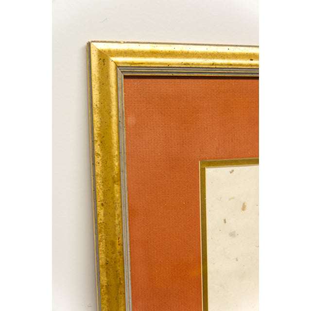 Late 20th Century Late 20th Century Framed Watercolor of Woman Wearing a Kimono For Sale - Image 5 of 7