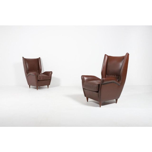 Model 512 Armchairs by Gio Ponti, Set of 2 For Sale - Image 11 of 12