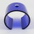 Metal Courreges Paris Cobalt Blue Acrylic Lucite Cuff Bangle Bracelet For Sale - Image 7 of 10
