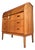Teak Semi-Circular Secretary Desk with Lock, Denmark, 1950s For Sale