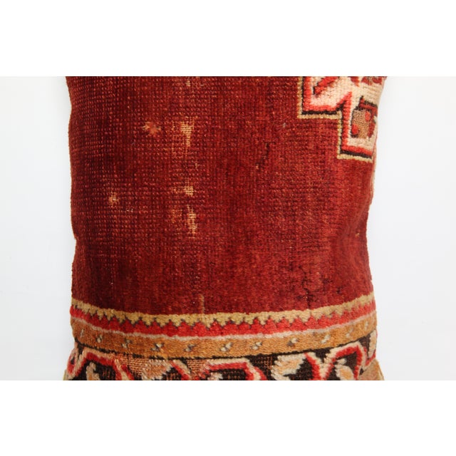 Textile Vintage Rug Pillow Cushion Cover -16'' X 24'' For Sale - Image 7 of 10