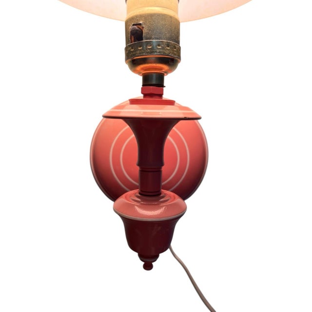 Mid 20th Century Mid Century Pink Tole Wall Sconce Lamp Shabby Chic Grandmacore Farmhouse Art Deco For Sale - Image 4 of 10