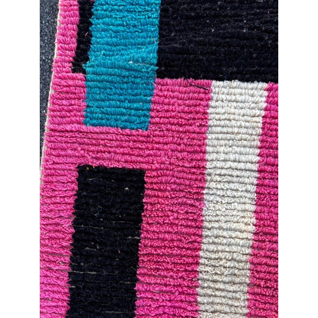 Moroccan Moroccan Pink Runner Rug , Living Room Runner Rug For Sale - Image 3 of 8