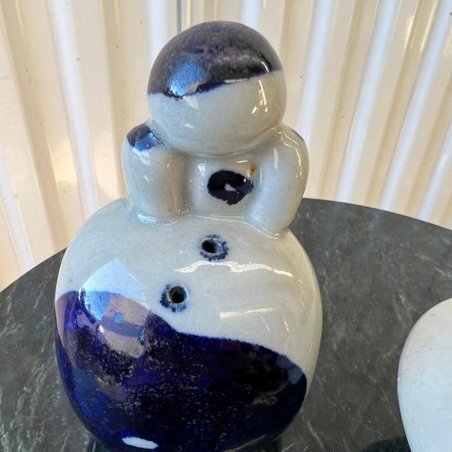 Vintage Figurative Studio Pottery Salt and Pepper Shakers - A Pair For Sale - Image 4 of 8