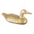 Vintage Weighted Cast Brass Duck Form Door Stop For Sale