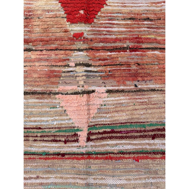 Pink Pink Flatweave Moroccan Rug - 4'5" X 7'8" Ft For Sale - Image 8 of 10