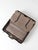 Antique 1920s Black Leather Suitcase With Brass Hardware For Sale - Image 10 of 14