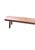 Solid Teak Wood Bench With Softened Edges and Sculptural Leg Form For Sale - Image 6 of 8