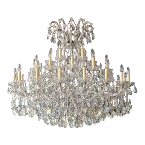 Art Nouveau Art Deco Modern Crystal Chandelier
