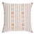 Schumacher Rhodes Stripe 24" Pillow in Neutral For Sale