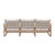 Palata Cream Performance Fabric Outdoor Sofa For Sale - Image 4 of 9