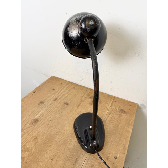 Bauhaus Industrial Black Table Lamp, 1930s For Sale - Image 6 of 18