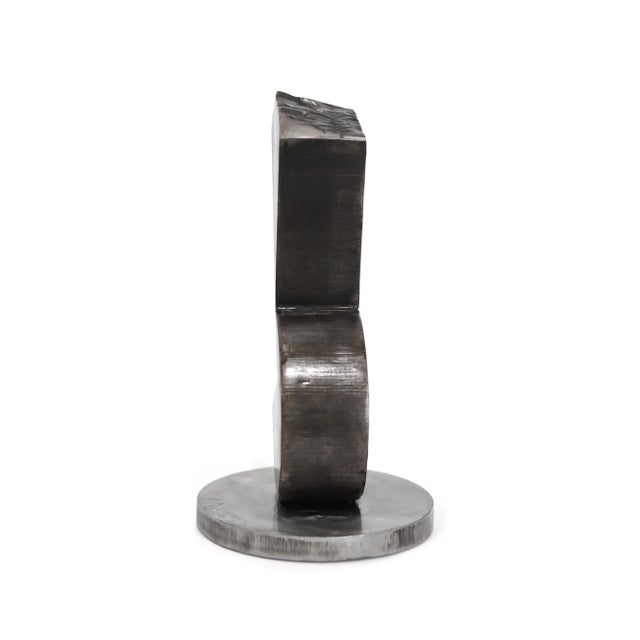 Metal Noteworthy - Contemporary Expressive Geometric Abstract Metal Sculpture Original Artwork by Granville Beals For Sale - Image 7 of 12